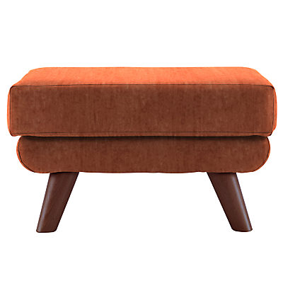 G Plan Vintage The Fifty Five Footstool Velvet Copper